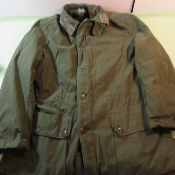 VINTAGE 1970s SWEDISH ARMY COLD WX c148 MENS szUS X-LARGE FIELD JACKET LD 6008 - Picture 1 of 13